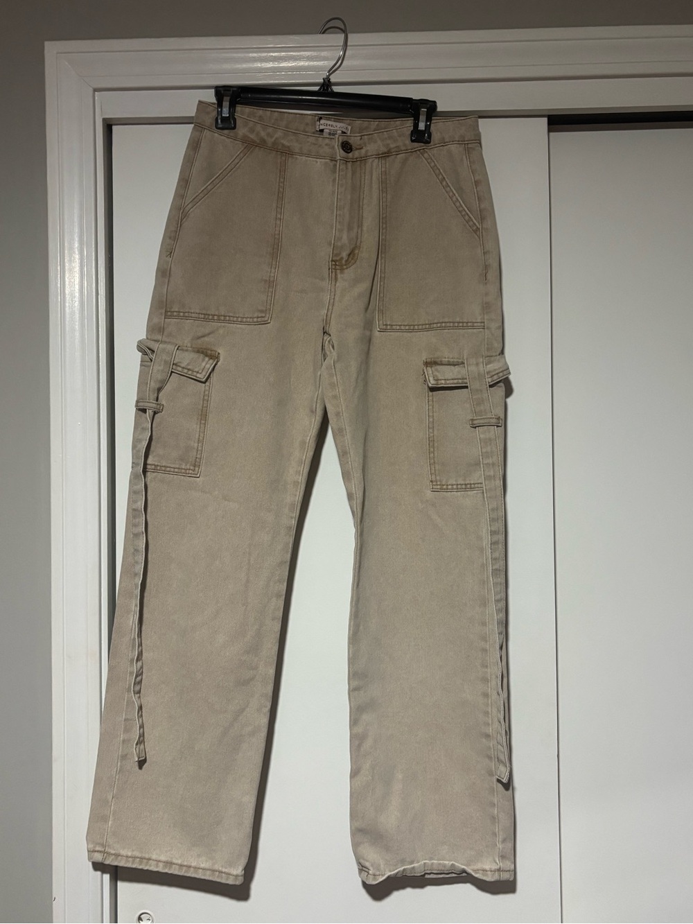 Sincerly Jules Women’s Beige Utility Cargo Pants